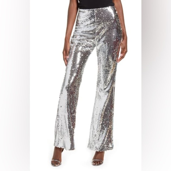 Endless Rose Sequin Flare Pants - Picture 1 of 9
